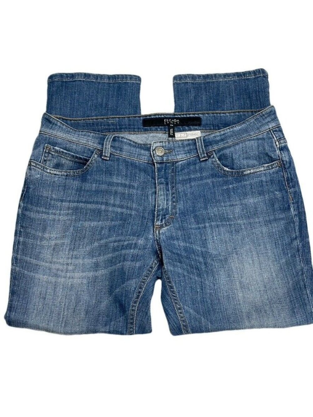 Escada Sport Womens Blue Jeans Size German 40 US 10 Denim Made In Albania